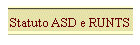 Statuto ASD e RUNTS